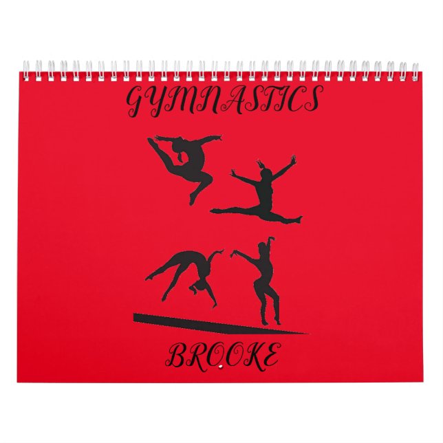 GYMNASTICS  COLORFUL CALENDAR PERSONALIZED 2022. (Cover)
