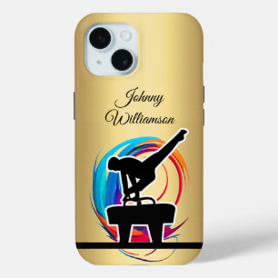 Gymnastics Colourful "logo" elegant Personalise iPhone 15 Case