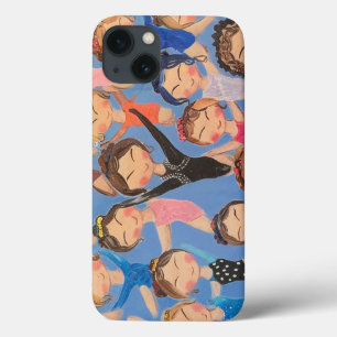 Gymnastics colourful pattern gift iPhone 13 case