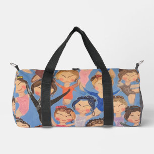 Gymnastics colourful pattern gift duffle bag