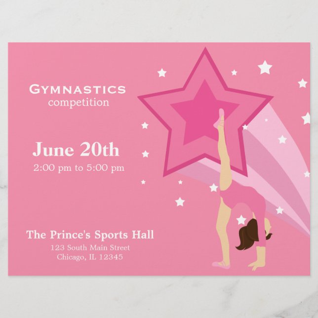 Gymnastics Competition Flyer (Front)