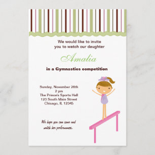 Gymnastics Competition Invitation