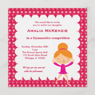 Gymnastics Competition Invitation