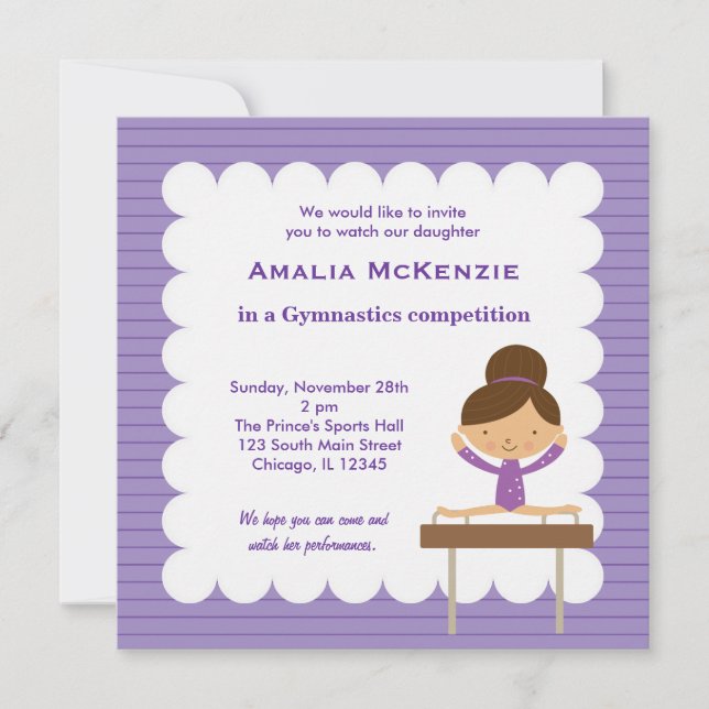 Gymnastics Competition Invitation (Front)