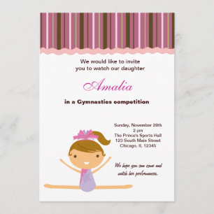 Gymnastics Competition Invitation