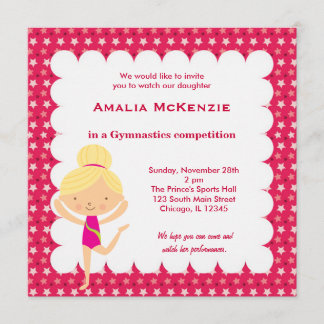 Gymnastics Competition Invitation