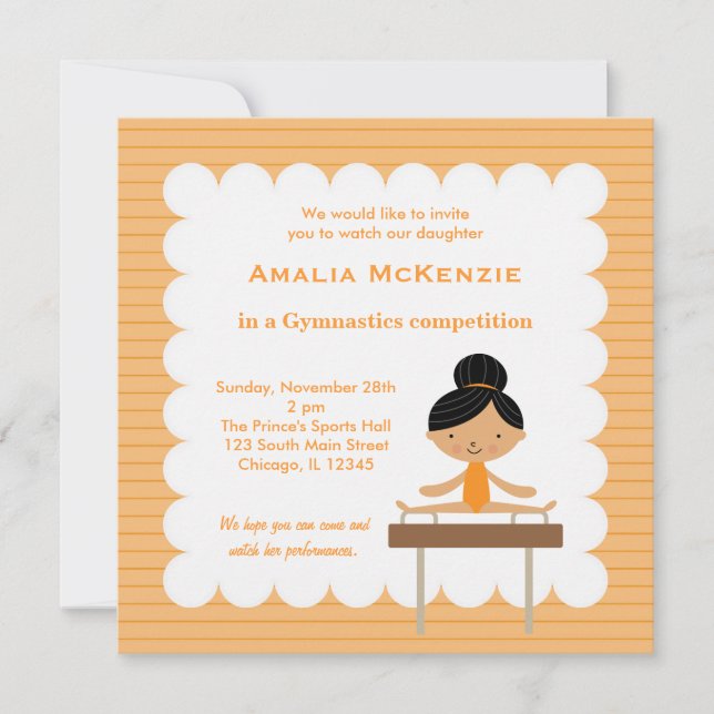 Gymnastics Competition Invitation (Front)