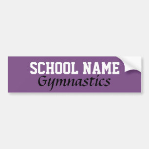 Gymnastics - Create Your Own School Spirit Bumper Sticker