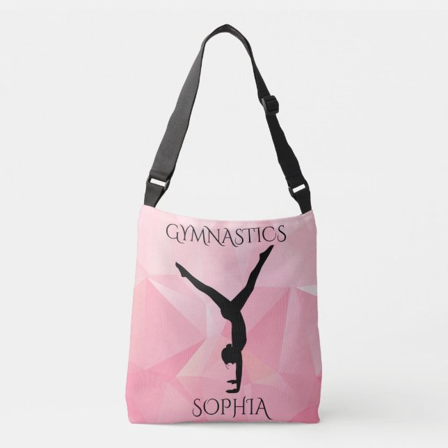 Gymnastics cross body two sided tote. crossbody bag (Front)