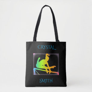 GYMNASTICS CUSTOMIZED STURDY POLYESTER TOTE! TOTE BAG