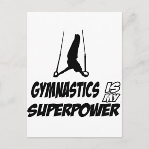 Gymnastics designs postcard