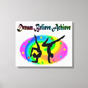 GYMNASTICS DREAMS COME TRUE CANVAS PRINT