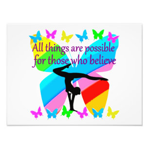 GYMNASTICS DREAMS COME TRUE PHOTO PRINT