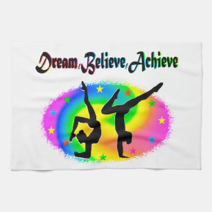 GYMNASTICS DREAMS COME TRUE TEA TOWEL
