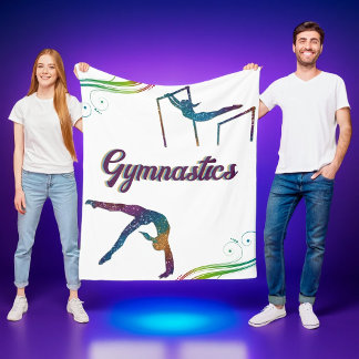 Gymnastics Dreams: Cosy Fleece Blanket for Gymnast