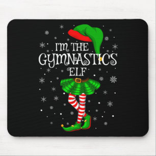 Gymnastics Elf Christmas Matching Family Women Gir Mouse Mat