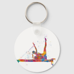 gymnastics exercise key ring