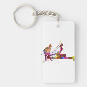 gymnastics exercise key ring