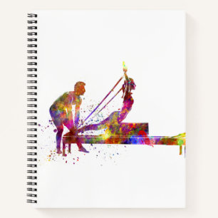 gymnastics exercise notebook