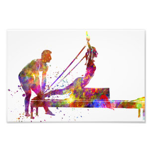 gymnastics exercise photo print