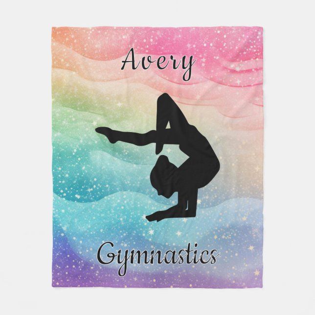 Gymnastics Fleece Blanket (Front)