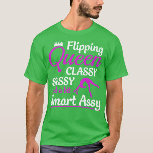 Gymnastics Flipping Funny Gymnast Cheerleading T-Shirt