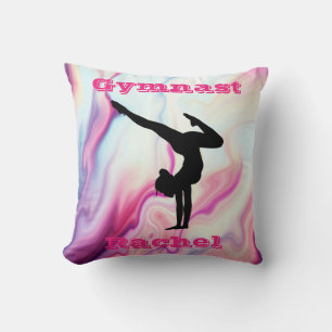 Gymnastics Floor, Beam, Vault, Bars Personalised Cushion