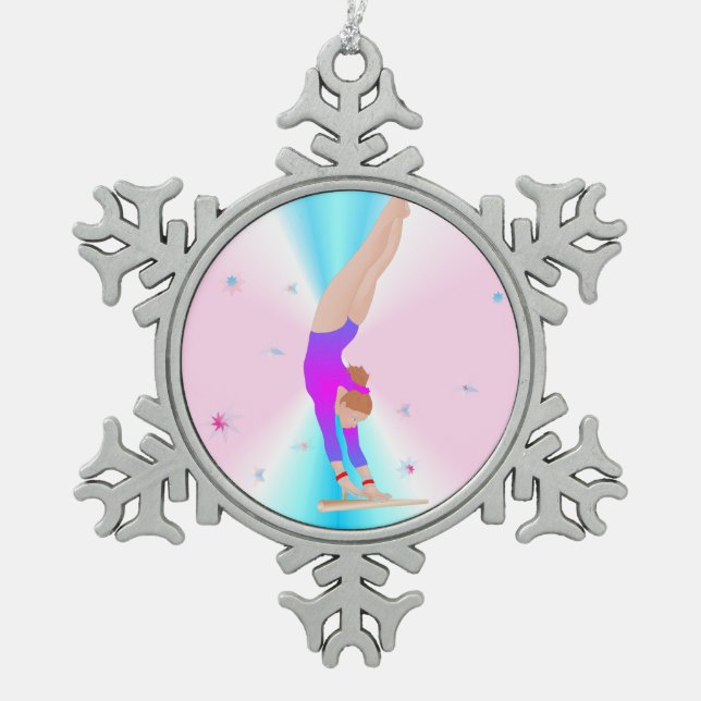 Gymnastics - Fly Girl Ornament (Front)