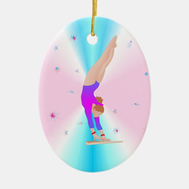 Gymnastics - Fly Girl Ornament (Front)