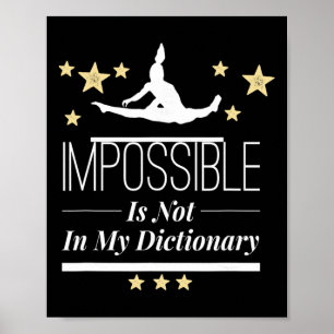 Gymnastics For Girls Clothes Gymnast Stuff Cheerle Poster