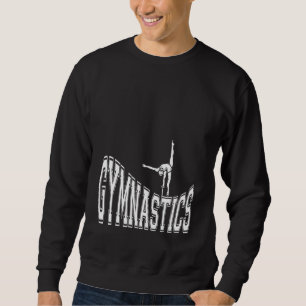 Gymnastics for Woman Retro Sunset Vintage Gym Sweatshirt