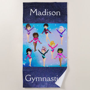 Gymnastics Friends: These Gymnast Look Like Us Beach Towel