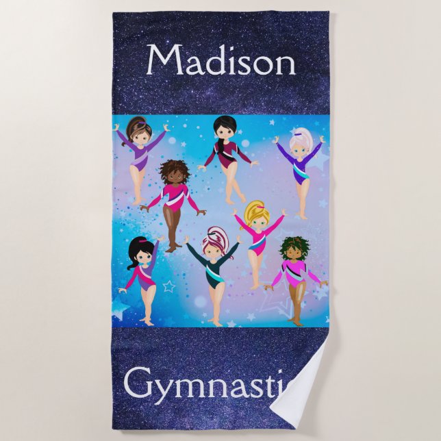 Gymnastics Friends: These Gymnast Look Like Us  Beach Towel (Front)