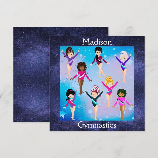 Gymnastics Friends: These Gymnast Look Like Us     Card (Front/Back)