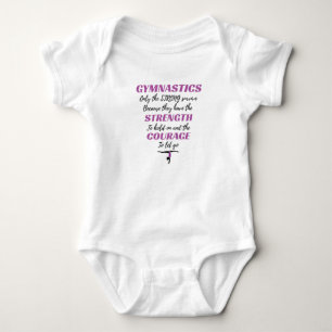 Gymnastics Gift The Strong Survive Gymnast Gift Baby Bodysuit