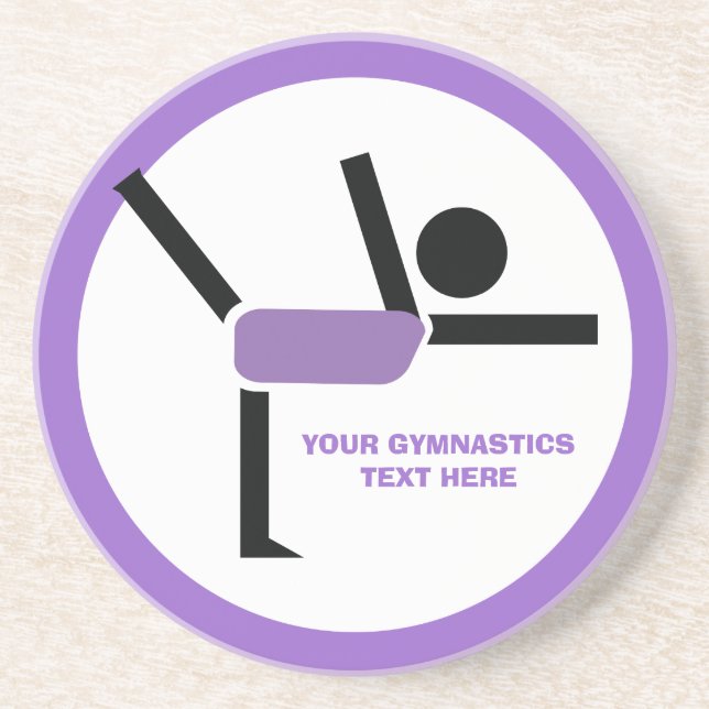 Gymnastics gifts, gymnastics performer custom coaster (Front)