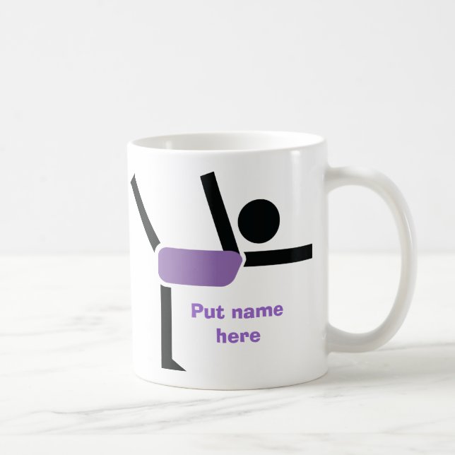 Gymnastics gifts, gymnastics performer custom coffee mug (Right)