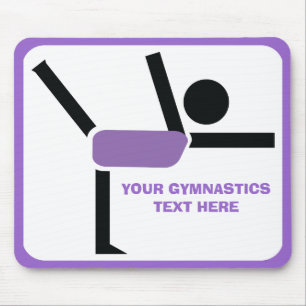 Gymnastics gifts, gymnastics performer custom mouse mat
