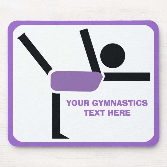Gymnastics gifts, gymnastics performer custom mouse mat (Front)