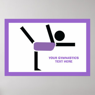 Gymnastics gifts, gymnastics performer custom poster
