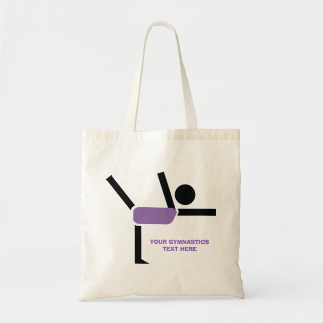 Gymnastics gifts, gymnastics performer custom tote bag (Front)