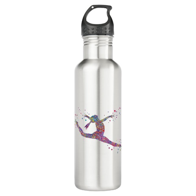 Gymnastics girl 710 ml water bottle (Front)