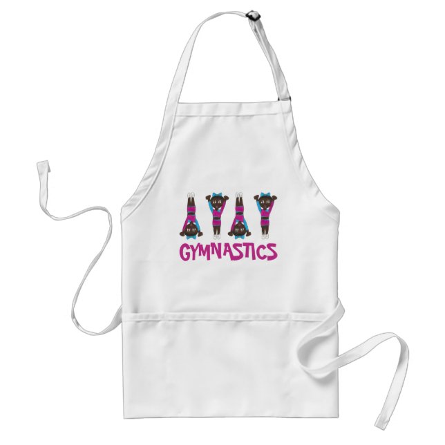 Gymnastics Girl Gymnast Acrobatics Tumbling Dance Standard Apron (Front)