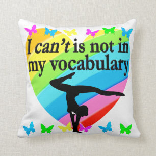 GYMNASTICS GIRL INSPIRATIONAL DESIGN CUSHION