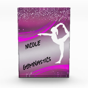 Gymnastics Girl Personalised Photo Block