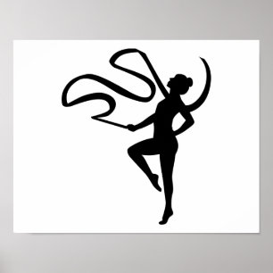Gymnastics girl poster
