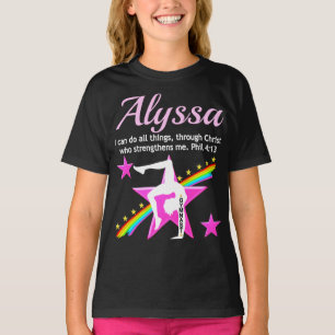 GYMNASTICS GIRL PRAYER PERSONALIZED T SHIRT