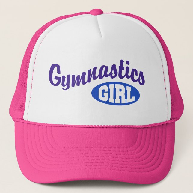 Gymnastics Girl Trucker Hat (Front)