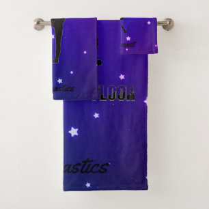 Gymnastics Girls 3-Piece Stars Towel Set w / Name!