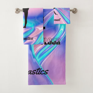 Gymnastics Girls 3-Piece Towel Set w / Her Name!